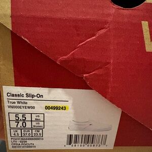 Vans True White Classic Slip-On Shoes